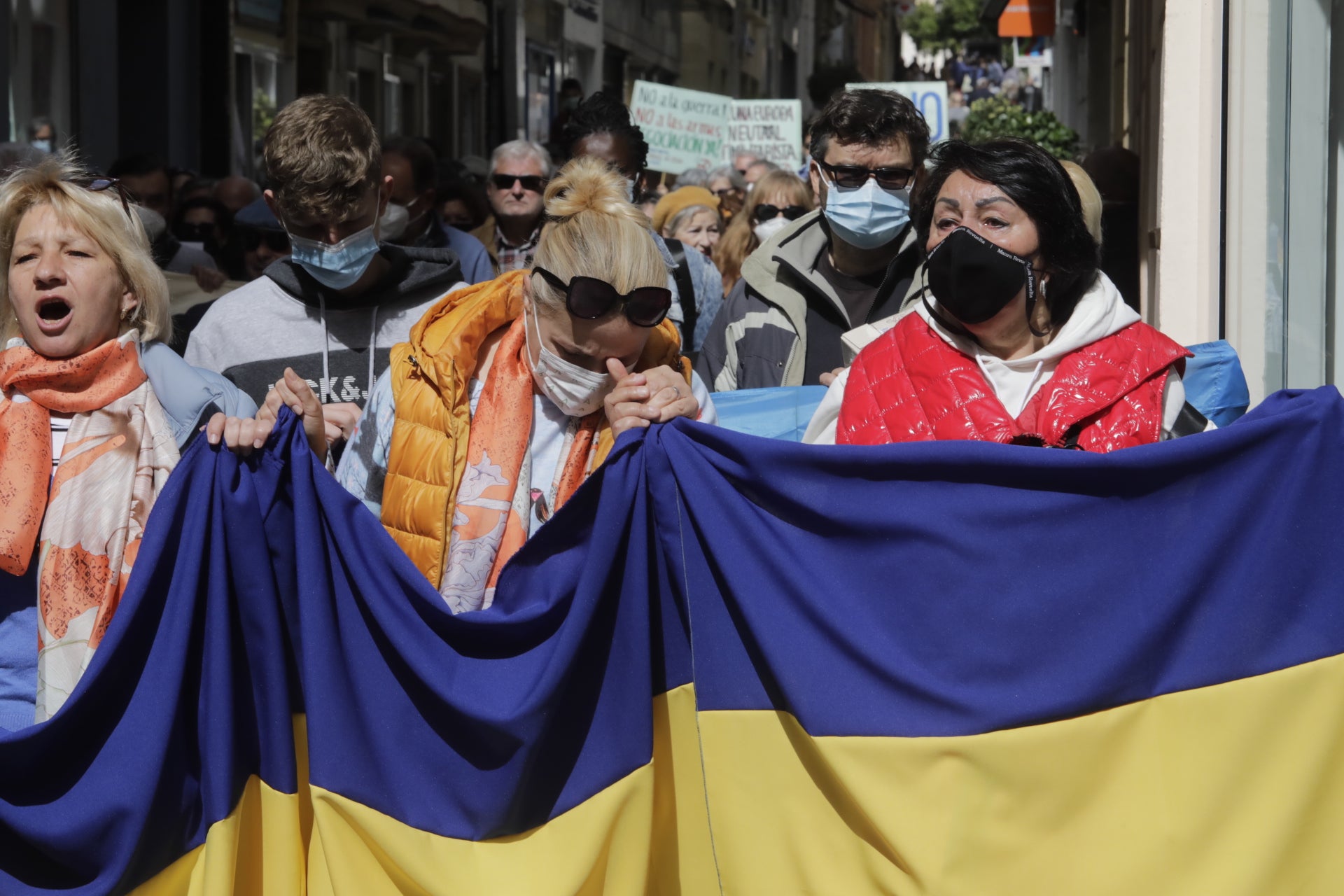 Fotos: Manifestación en Cádiz para apoyar a Ucrania