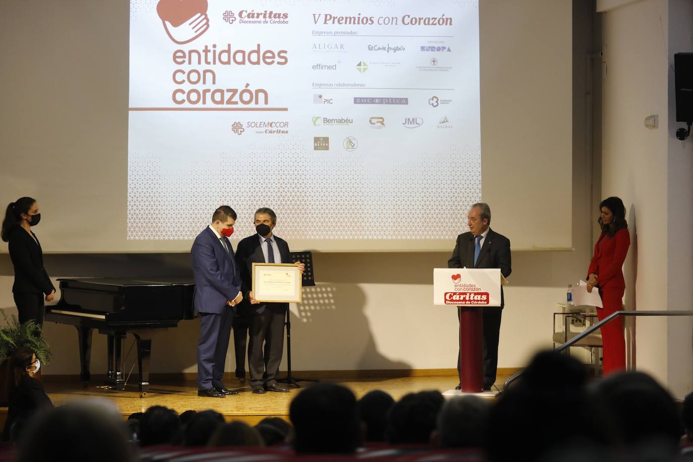 La entrega de los premios Entidades con Corazón de Cáritas Córdoba, en imágenes