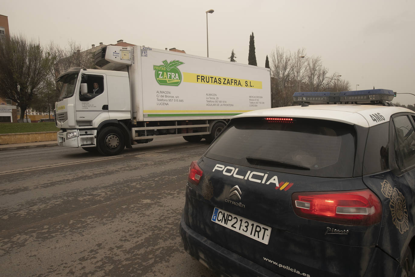 La huelga de transportes en Córdoba, en imágenes