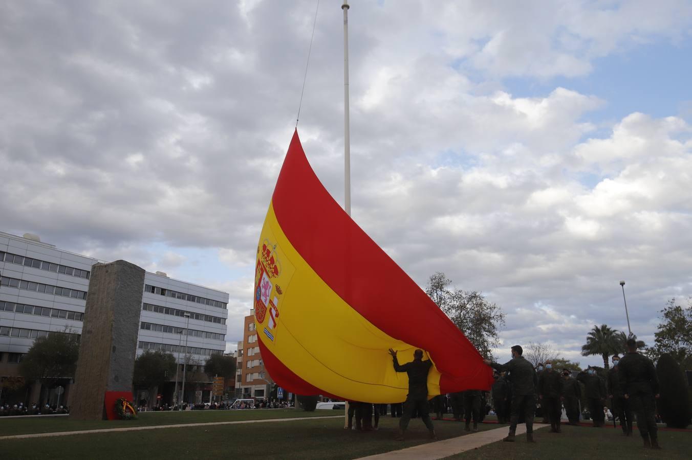 El izado de la bandera de España en Córdoba, en imágenes