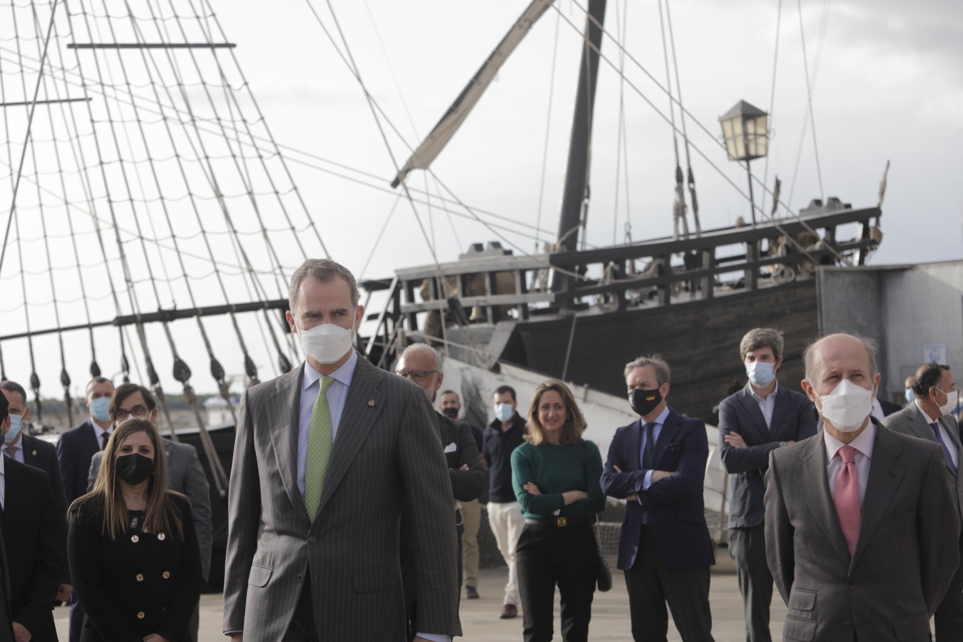 Fotos: Felipe VI en la Cofradía de Pescadores de Sanlúcar y la Nao Victoria