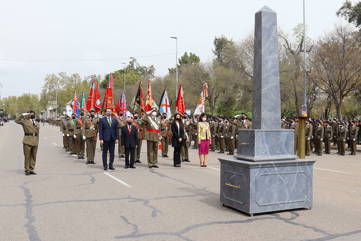 La solemne jura civil de bandera en Córdoba, en imágenes