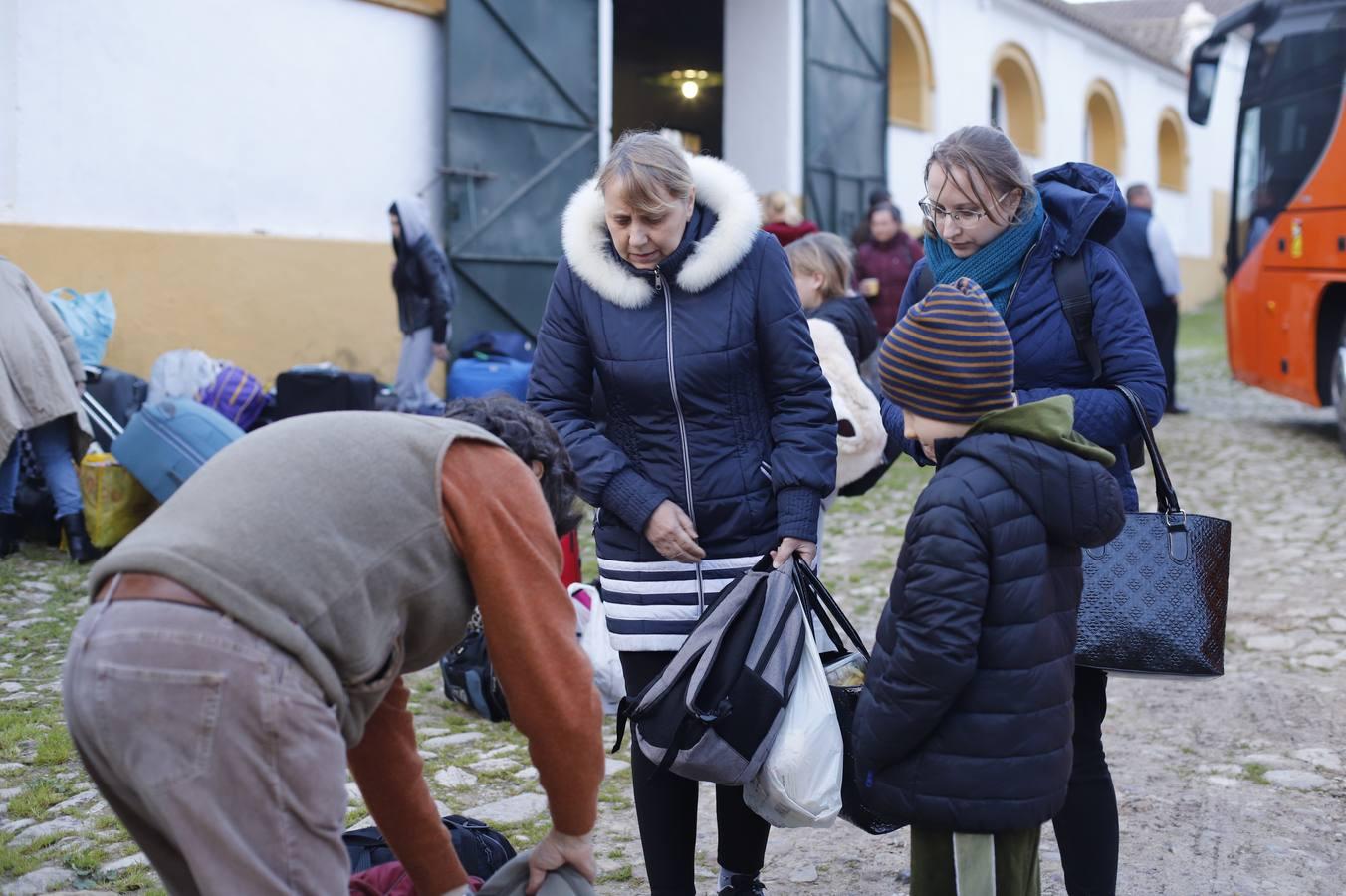 La llegada de refugiados de Ucrania a Córdoba, en imágenes