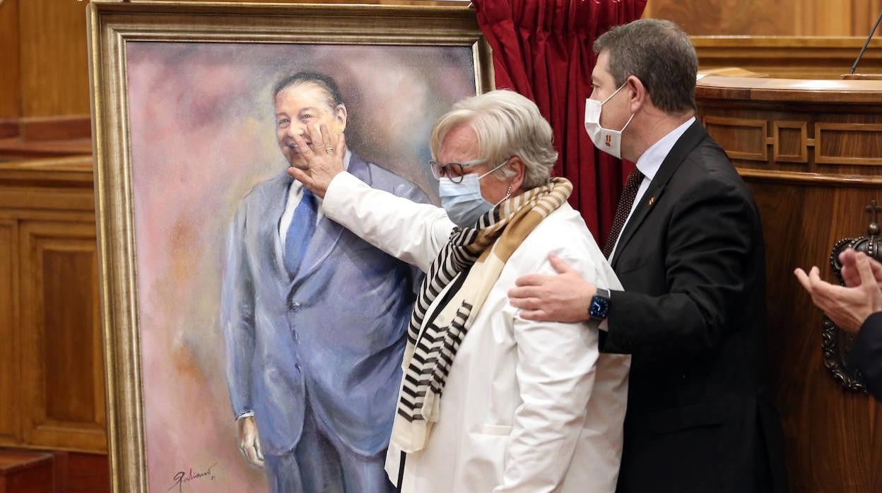 La inauguración del retrato de Jesús Fernández Vaquero, en imágenes