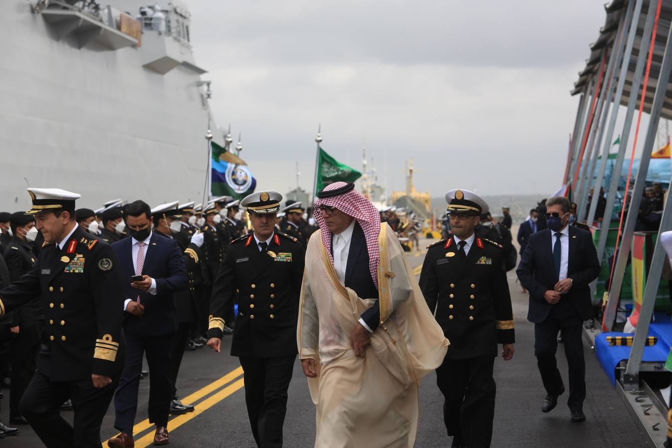 FOTOS: Así ha sido la entrega de la primera corbeta saudí en Navantia