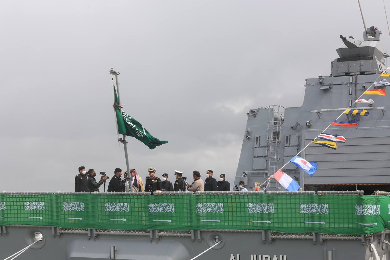 FOTOS: Así ha sido la entrega de la primera corbeta saudí en Navantia