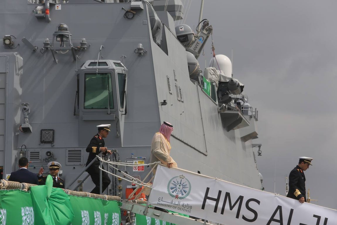 FOTOS: Así ha sido la entrega de la primera corbeta saudí en Navantia