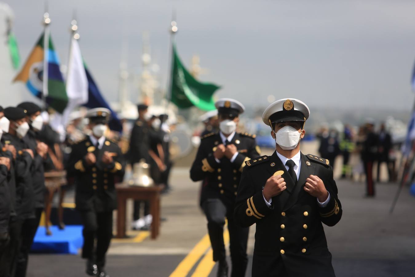 FOTOS: Así ha sido la entrega de la primera corbeta saudí en Navantia