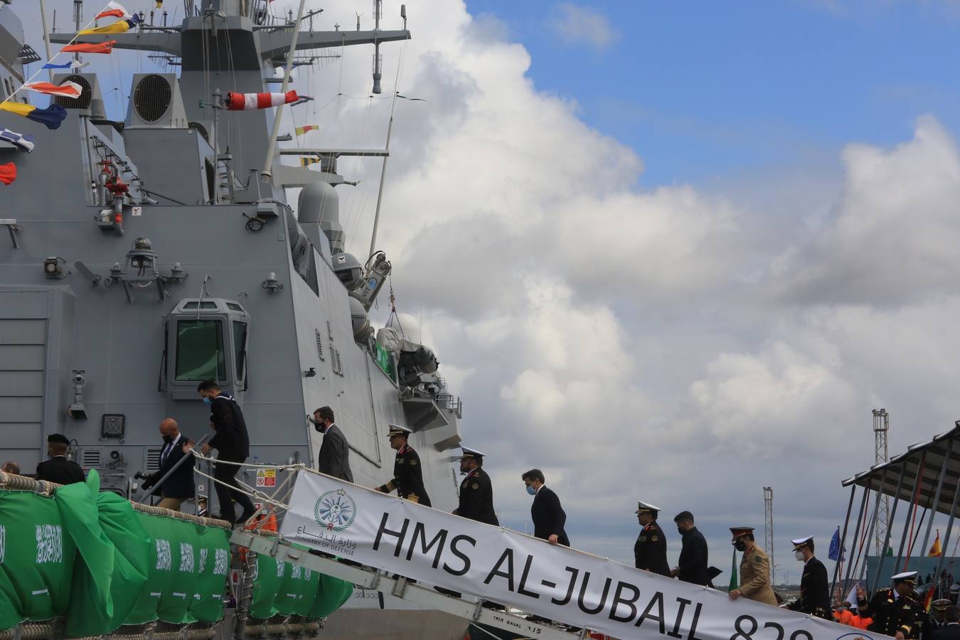 FOTOS: Así ha sido la entrega de la primera corbeta saudí en Navantia