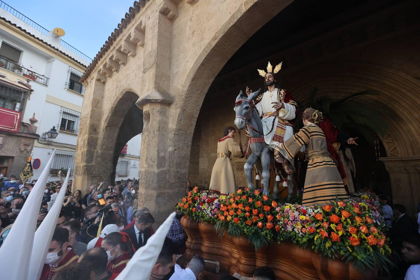 La vibrante salida de la Borriquita en el Domingo de Ramos de Córdoba, en imágenes