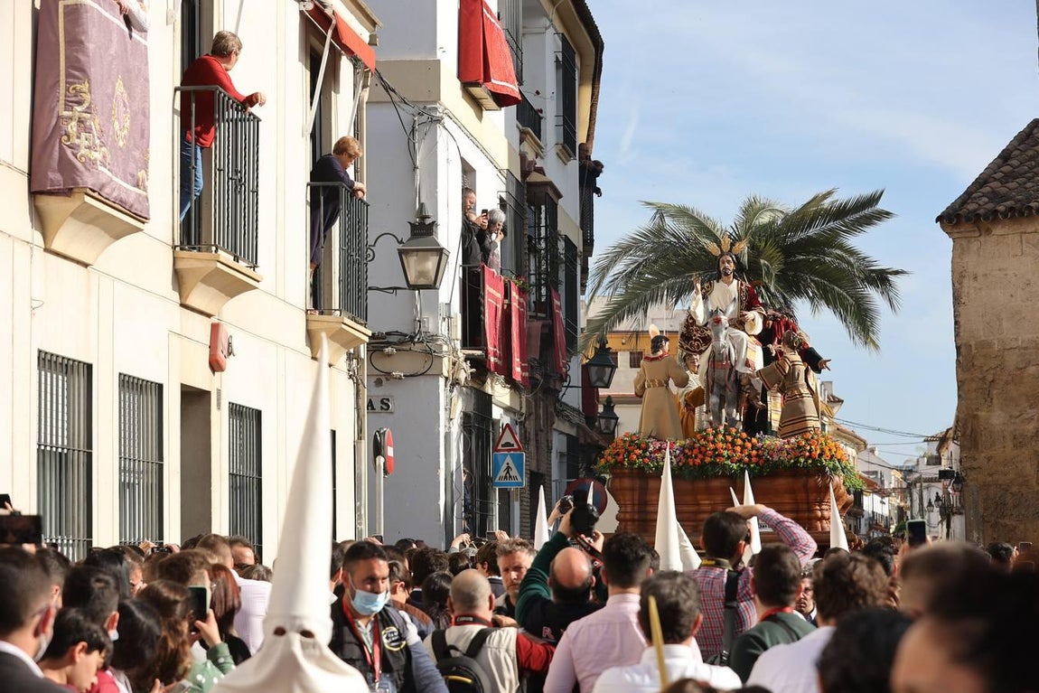 La vibrante salida de la Borriquita en el Domingo de Ramos de Córdoba, en imágenes