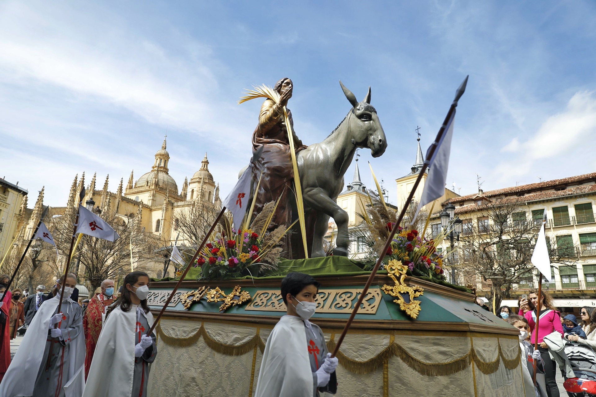 Procesión de las Palmas en Segovia. 