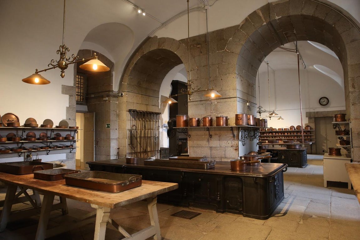La sala principal de las cocinas del Palacio Real. 