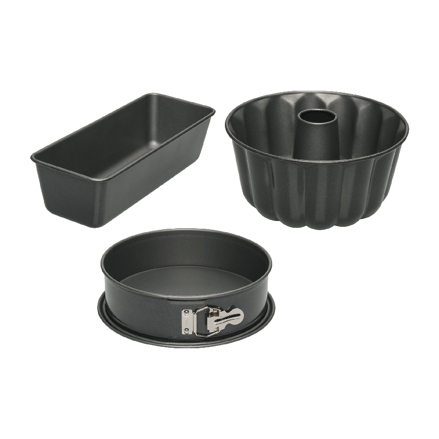 Moldes para horno de Aldi. Antiadherente de doble cara. Fácilmente desmontable y resistente a temperaturas hasta 200ºC. Redondo de aproximadamente 24 cm, redondo de 26cm y rectangular de 30cm. 9,99€ en Aldi.