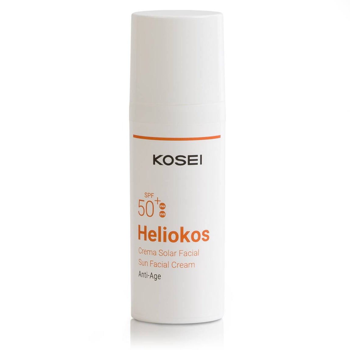 Para las mamás que saben que la protección solar es para todos los días: Heliokos crema solar facial antiedad FP 50 + de Kosei (17,80 €). Ligera, fácil de extender, no deja residuo graso en la piel y protege contra los rayos UVA y UVB. Además, es vegana.