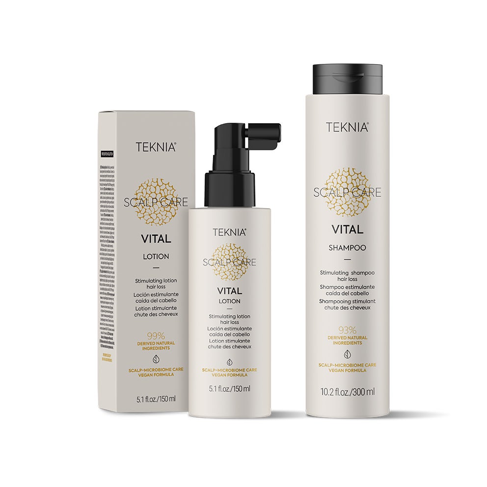 Para las mamás que se preocupan por la caída del pelo: Pack tratamiento para la caída del pelo Vital de Teknia (42,50 €). Formado por el champú anticaída y la loción que se aplica después del lavado, este pack está formulado con un 99% de ingredientes naturales. Revitaliza y regenera el cabello, previene su caída y consigue una melena más densa, fuerte y sana.