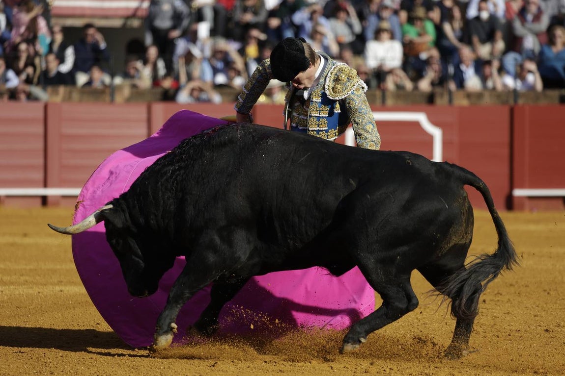 Javier Jiménez, en el coso del Baratillo. JUAN FLORES