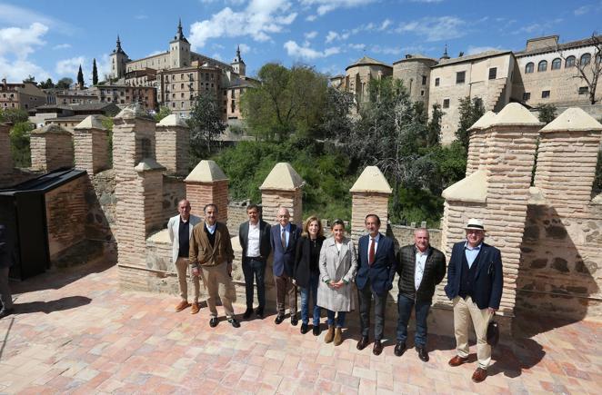 Las entrañas del torreón del puente de Alcántara y su rastrillo original,en imágenes