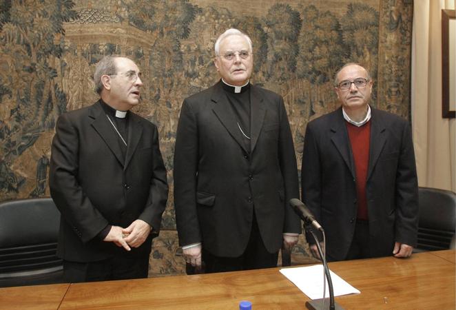 Jornadas sobre Pastoral Obrera en 2009, con el obispo Juan José Asenjo