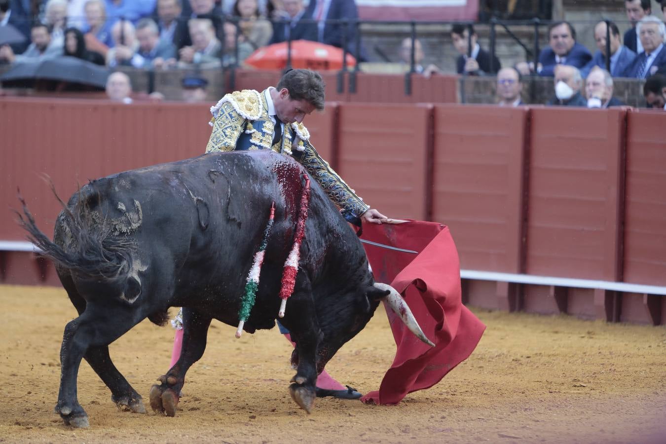 Primera corrida del ciclo continuado de 2022 en la plaza de toros de Sevilla. RAÚL DOBLADO