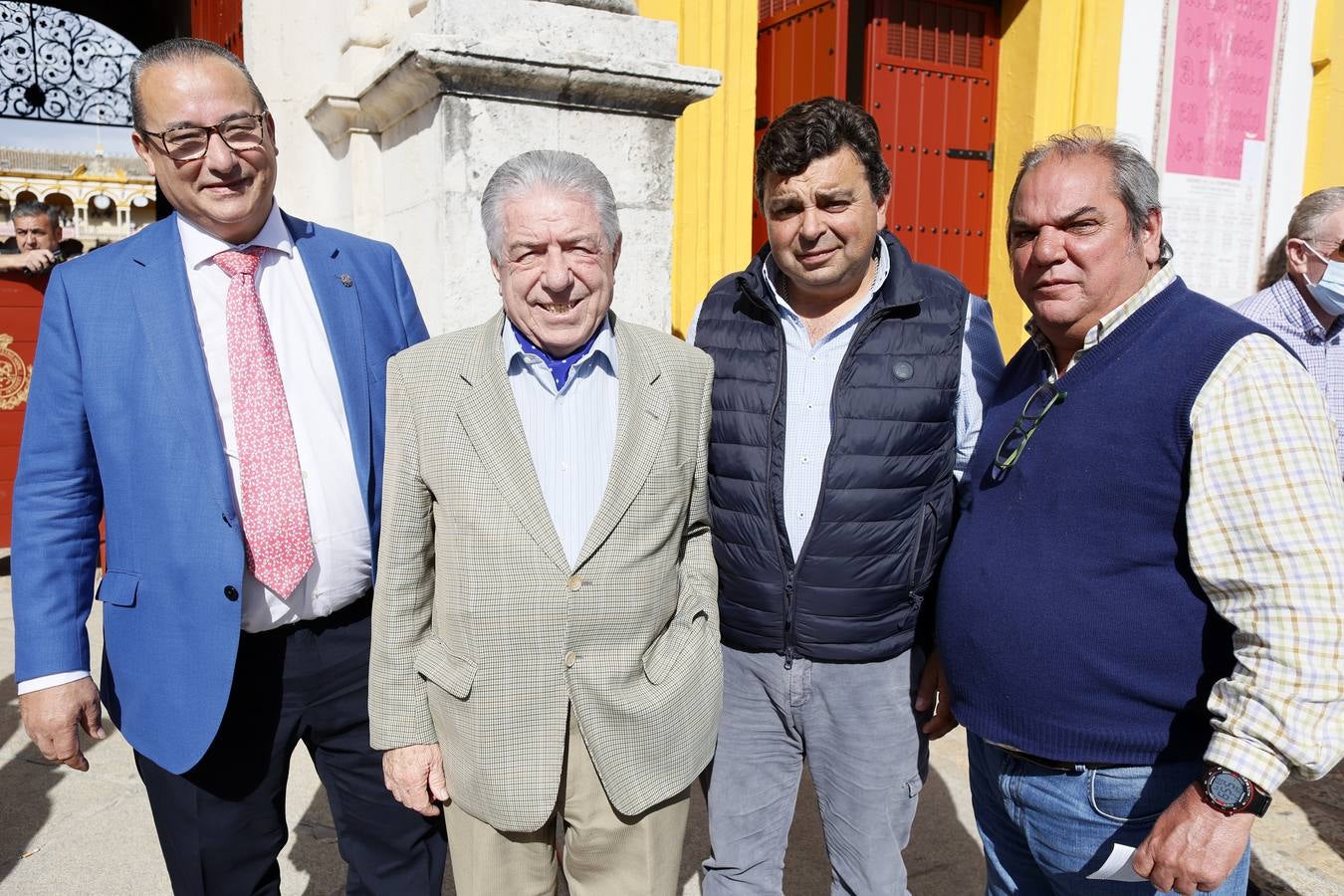 Eugenio Paradella, Nano de Jerez, Segundín Aracena y Carlos González Sánchez Dalp. MANUEL GÓMEZ