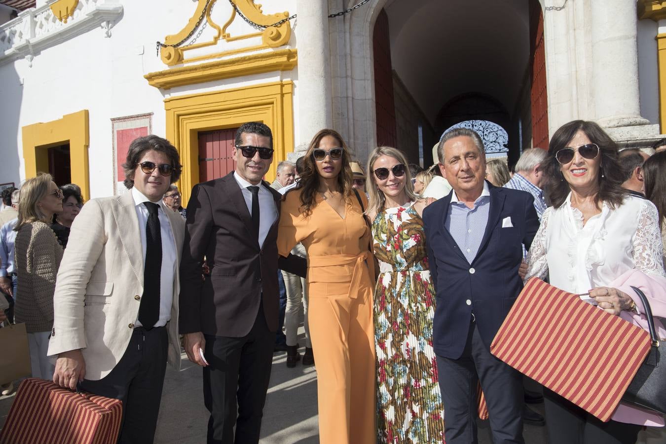 Nacho Ballestero, Manuel Caballero, Carloty Veras, Beatriz López, Juliana de Huertas y Pepe Huertas. ROCÍO RUZ