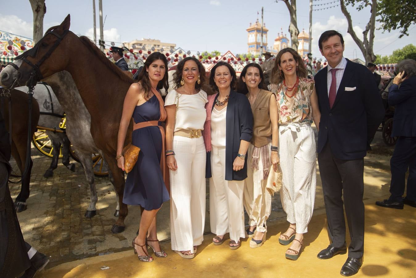 Macarena Álvarez, Nina Núñez, Clara Siles, Frida Beca, Reyes Sánchez y Gonzalo Rufino. ROCÍO RUZ