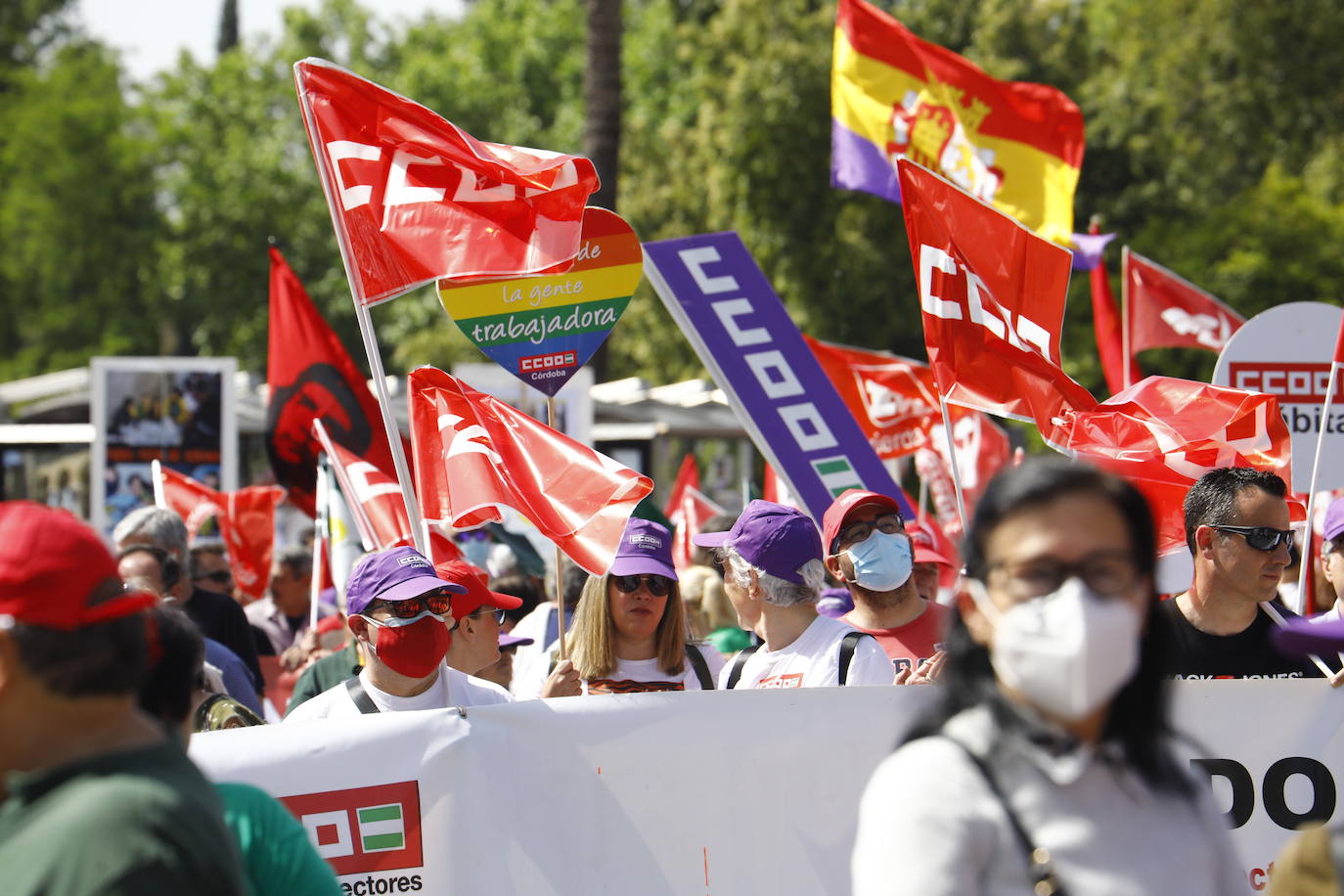 La manifestación del 1 de Mayo en Córdoba, en imágenes