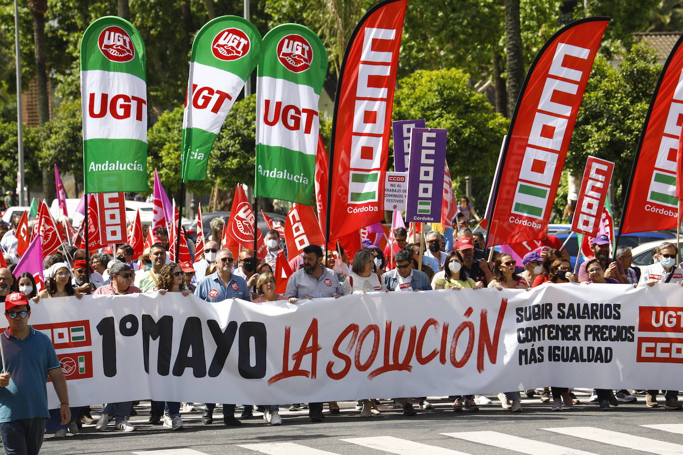 La manifestación del 1 de Mayo en Córdoba, en imágenes