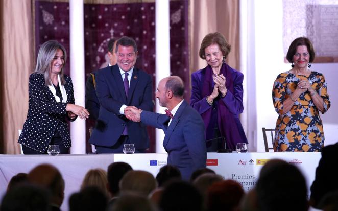 El arqueólogo toledano Juan Manuel Rojas recoge el premio Hispania Nostra' a las 'Buenas Prácticas en Patrimonio Cultural y Natural' por el yacimiento Arqueológico de Guarrazar, en Guadamur. 