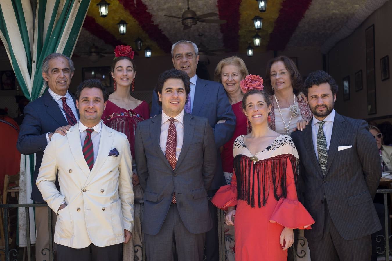 Luis Gonzaga Lozano, Laura Rabes, Ricardo Goytre, Macarena Rivero, María Rivero, Felipe Lozano, Ricardo Goytre, Macarena Goytre y Carlos Lozano. ROCÍO RUZ