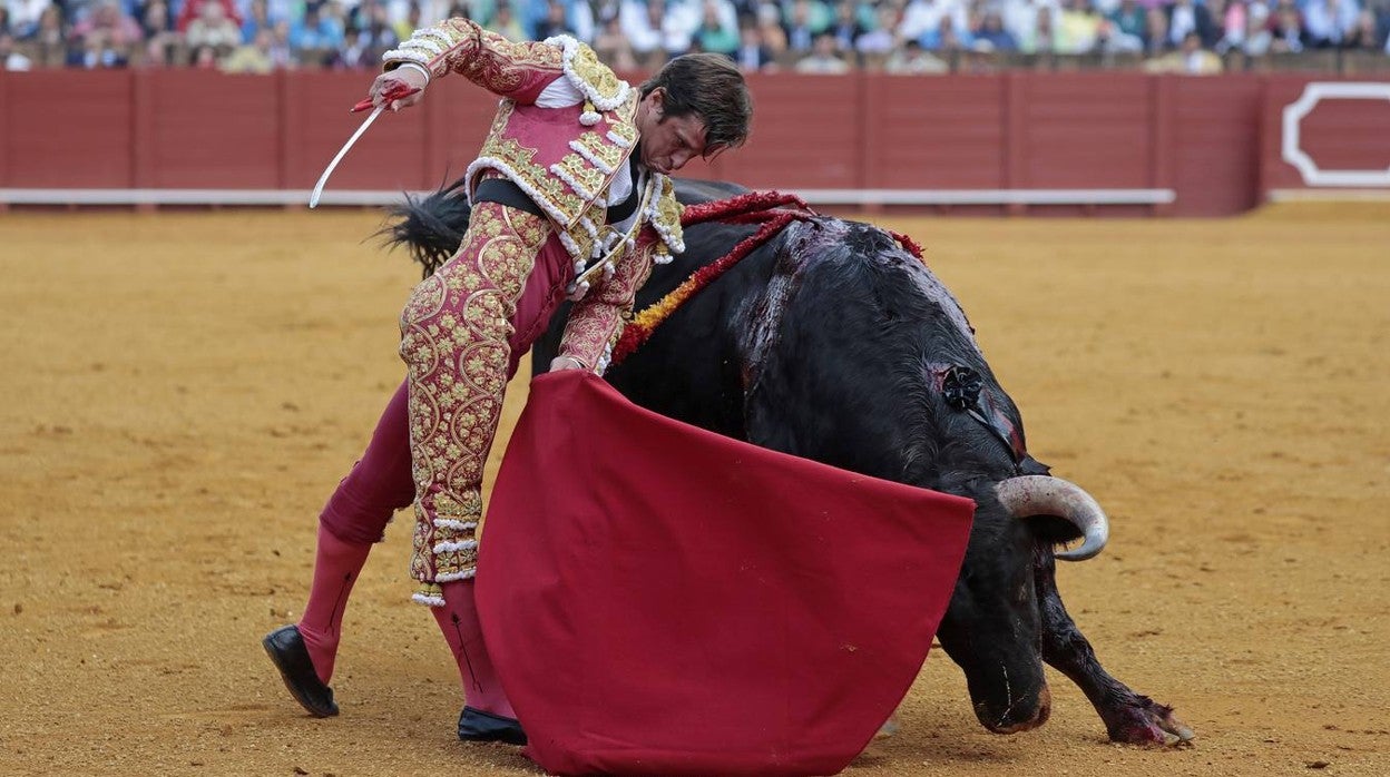 Las imágenes de la corrida de El Juli, Manzanares y Aguado en Sevilla en 2022