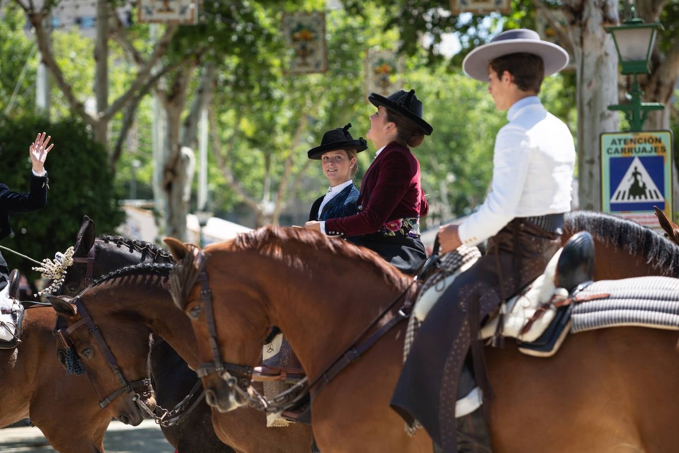 Ambiente durante el jueves en la Feria de Sevilla 2022. VANESSA GÓMEZ