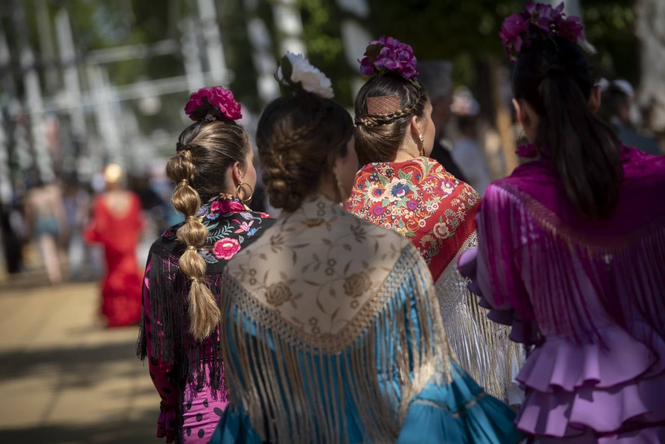 Ambiente durante el viernes en la Feria de Sevilla 2022. MAYA BALANYÀ