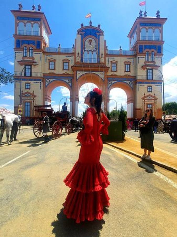 Foto de los lectores de ABC de la Feria de Sevilla 2022. ABC