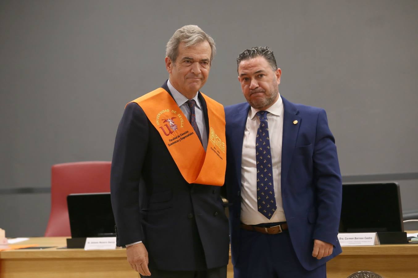 Acto de homenaje a los egresados ilustres de la facultad de Económicas y Empresariales de Sevilla. ROCÍO RUZ