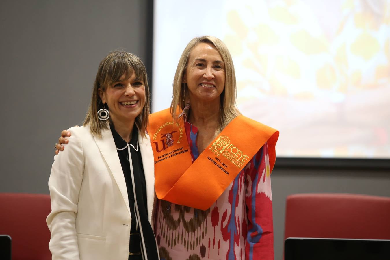 Acto de homenaje a los egresados ilustres de la facultad de Económicas y Empresariales de Sevilla. ROCÍO RUZ