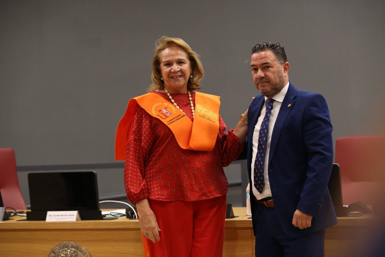 Acto de homenaje a los egresados ilustres de la facultad de Económicas y Empresariales de Sevilla. ROCÍO RUZ