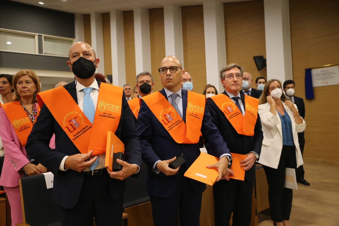 Acto de homenaje a los egresados ilustres de la facultad de Económicas y Empresariales de Sevilla. ROCÍO RUZ