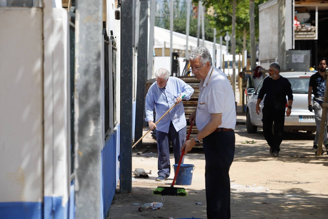 Los preparativos de la Feria de Córdoba, en imágenes