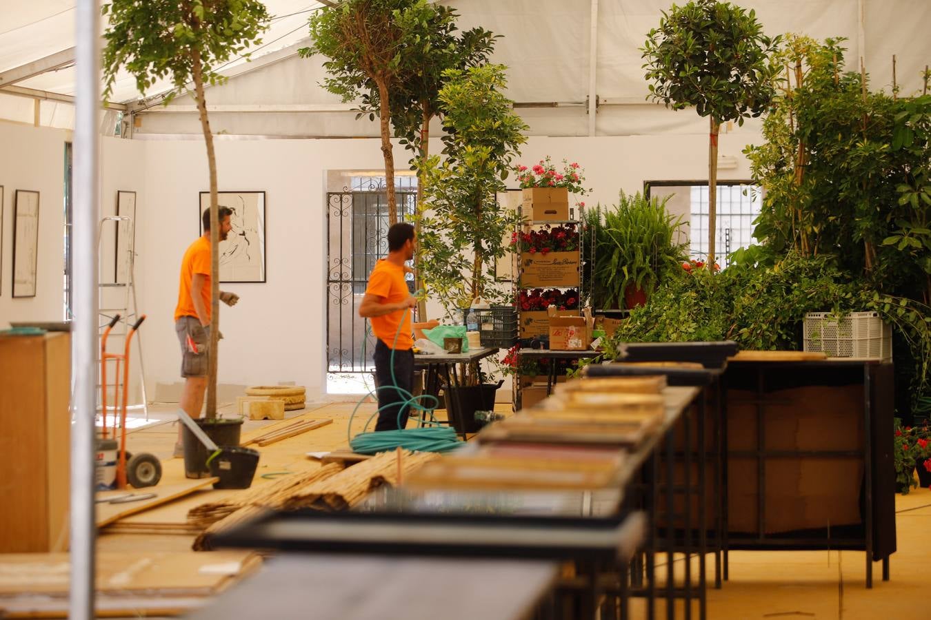 Los preparativos de la Feria de Córdoba, en imágenes