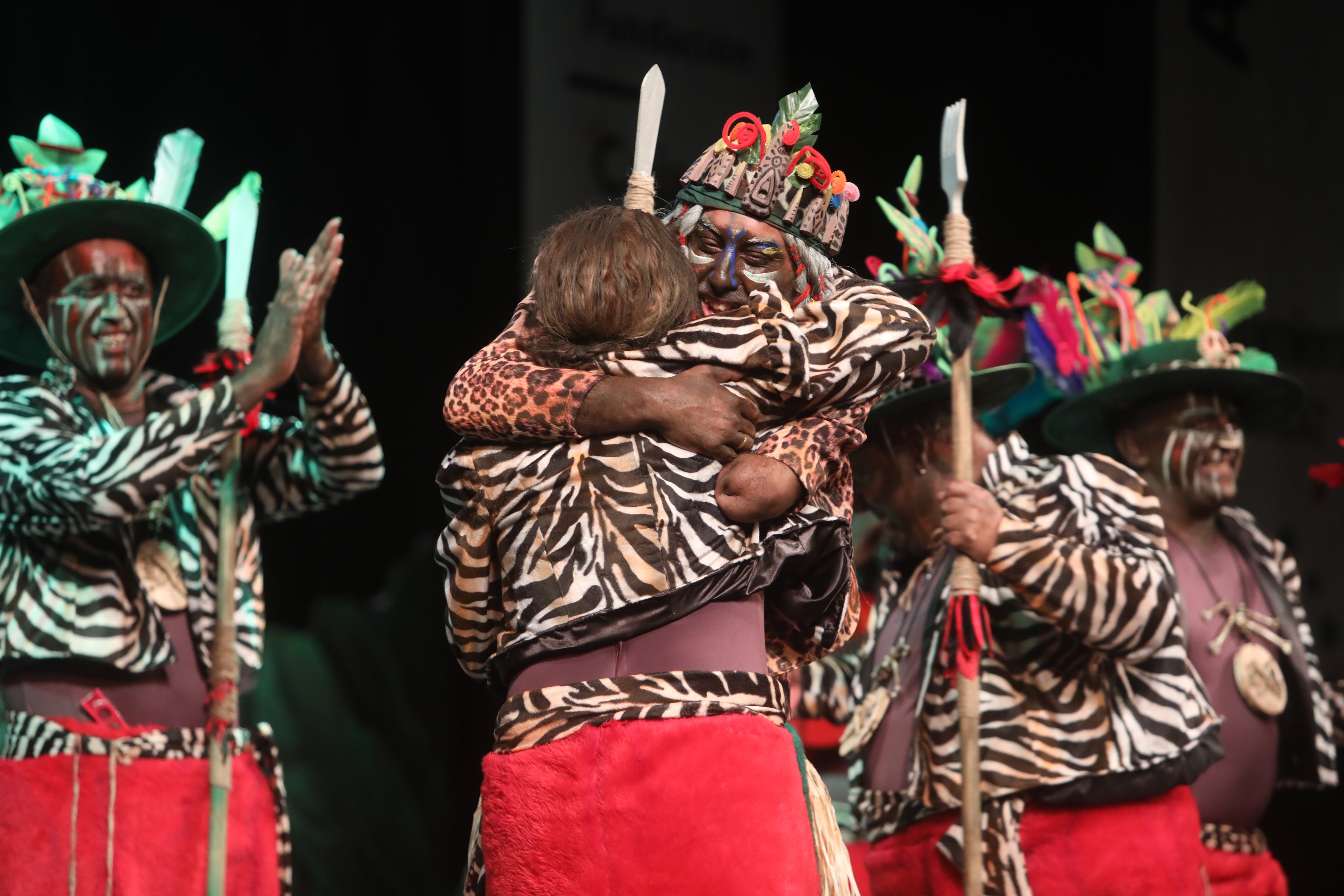 Fotos: Chirigota &#039;Entre sábanas, selvas y ríos... este año vamos al Rocío&#039; en el COAC 2022. Carnaval de Cádiz