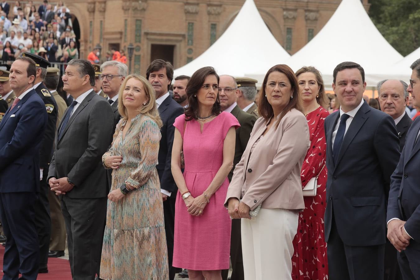 En imágenes, jura de bandera en la Plaza España