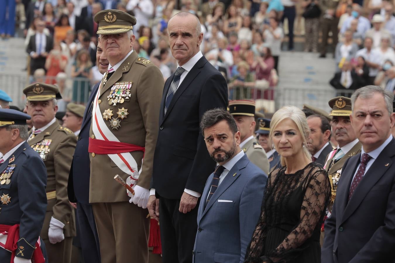 En imágenes, jura de bandera en la Plaza España