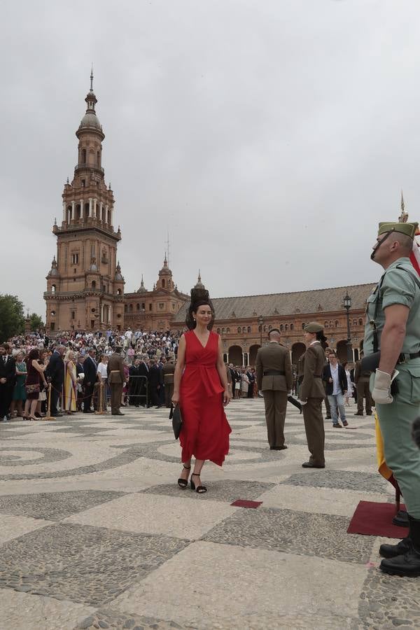 En imágenes, jura de bandera en la Plaza España