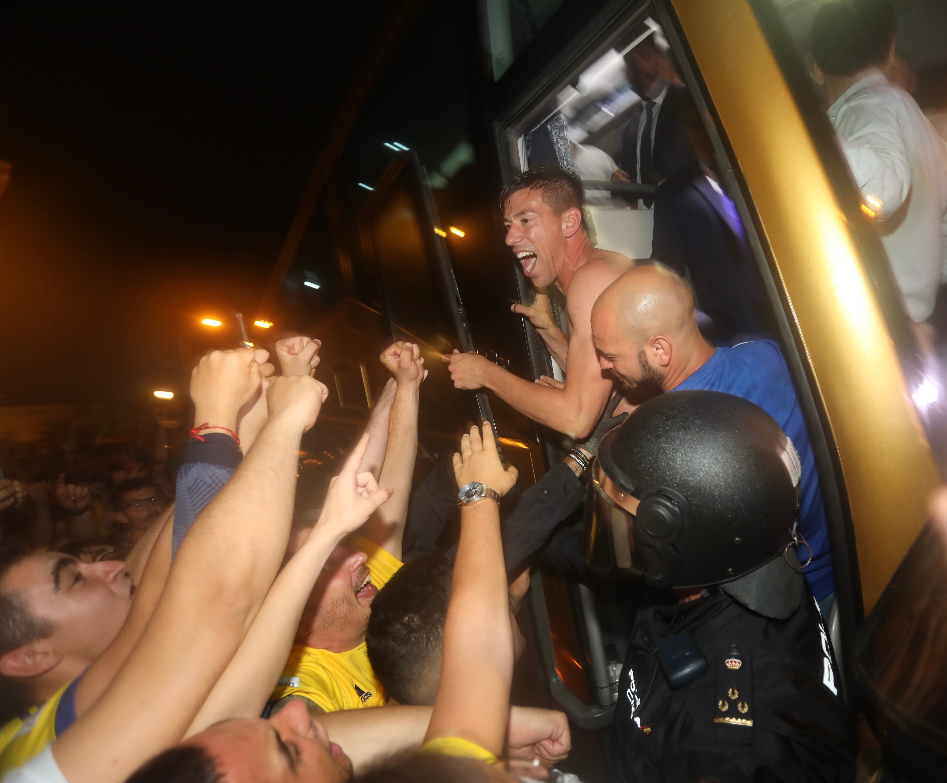 La celebración del Cádiz CF con su afición en imágenes