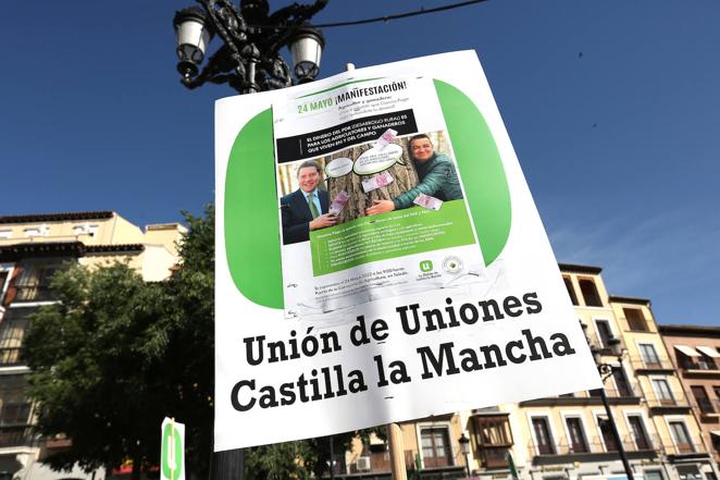 Manifestación de los agricultores en Toledo contra el desvío de fondos a Geacam