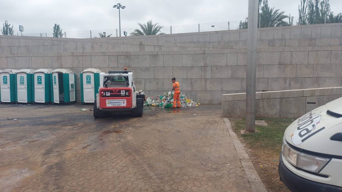 Feria de Córdoba 2022 | El trabajo de limpieza de Sadeco, en imágenes