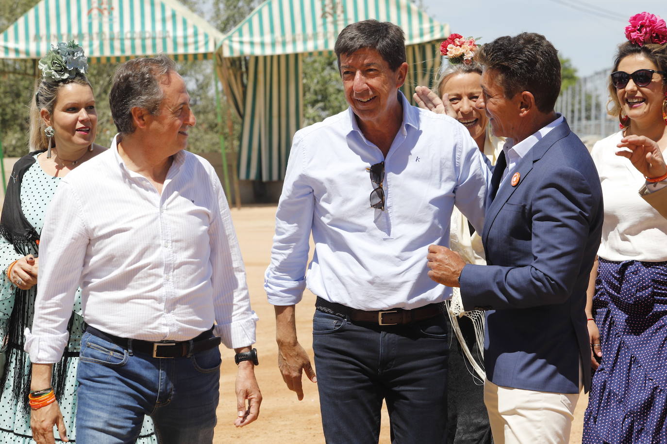 La visita del vicepresidente de la Junta, Juan Marín, a la Feria de Córdoba, en imágenes