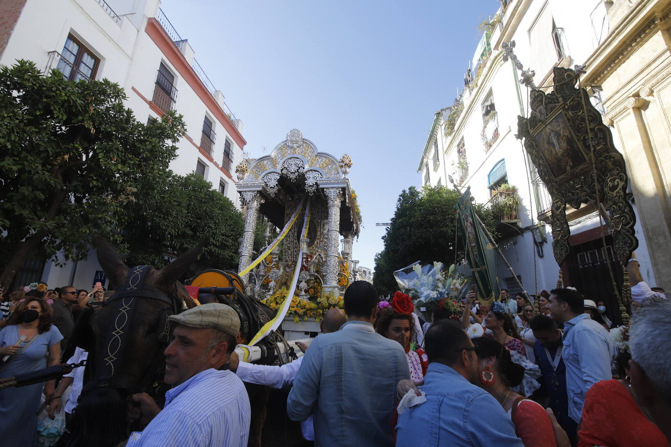 La belleza de la salida de la Hermandad del Rocío de Córdoba, en imágenes